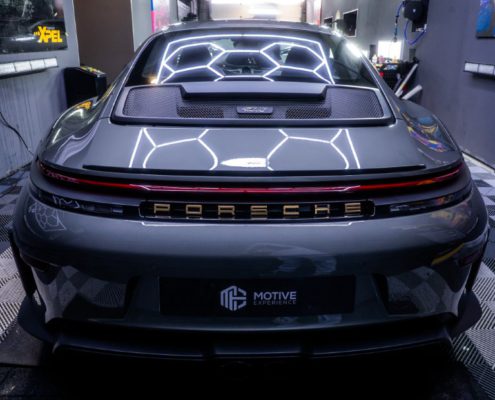 Porscher GT3 Motorhaube foliert - Motive Experience GmbH Porscher GT3 Motorhaube foliert